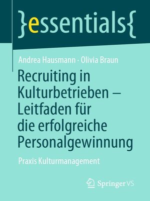 cover image of Recruiting in Kulturbetrieben – Leitfaden für die erfolgreiche Personalgewinnung